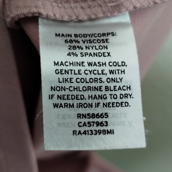 Rachel Parcell Ponte Flutter Sleeve Dress Pink Women's Size Small - Picture 6 of 6